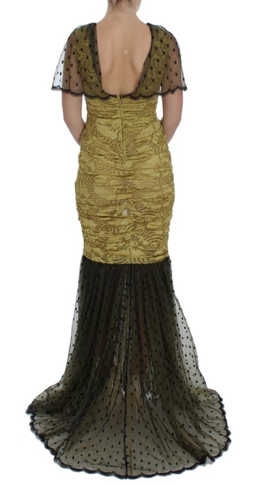 Dolce Gabbana Gown Mermaid Style Short Sleeves - Image 3