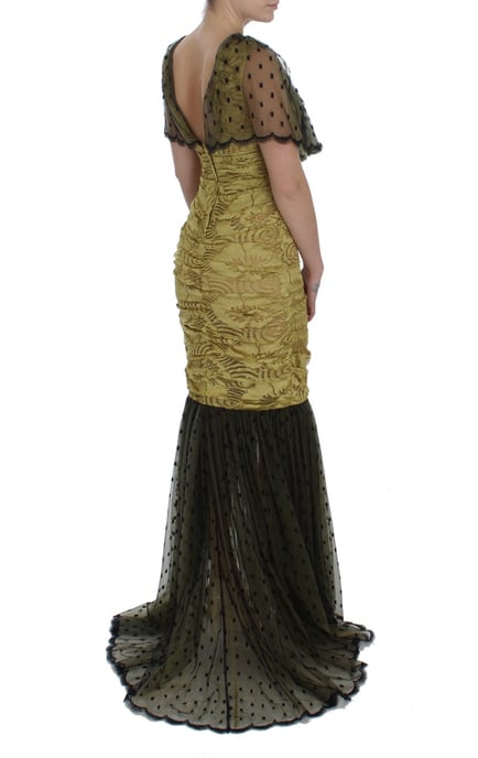 Dolce Gabbana Gown Mermaid Style Short Sleeves - Image 4