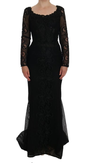 Dolce Gabbana Lace Evening Gown - Image 1