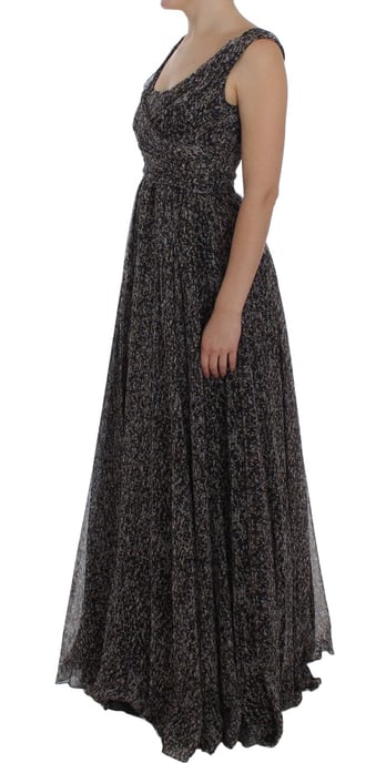 Dolce Gabbana Maxi-jurk Mouwloos Bloemenprint - Image 2