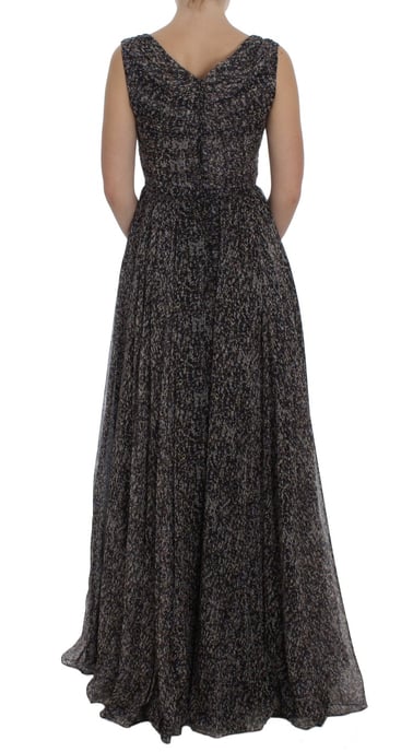 Dolce Gabbana Maxi-jurk Mouwloos Bloemenprint - Image 3