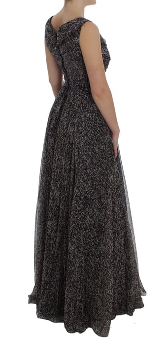 Dolce Gabbana Maxi-jurk Mouwloos Bloemenprint - Image 4