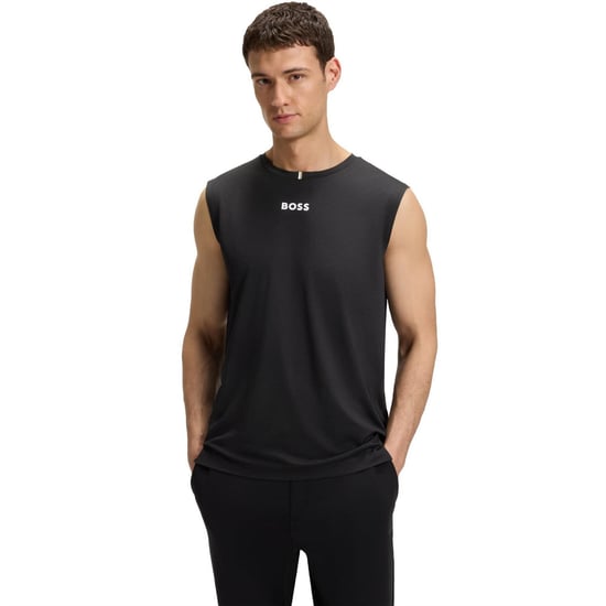 Men's Boss Quick Dry Tank Top in Black - Image 3