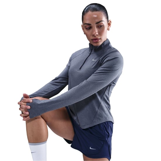 Women's Nike Long Sleeve 1 2 Zip Running Top in Midnight Navy - Image 5