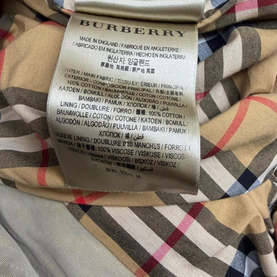 Burberry Double-Breasted Belted Trench Coat in Beige Cotton - Image 5