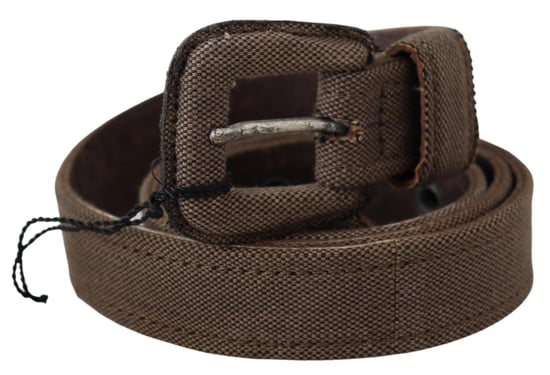 Costume National Bruin Leren Logo Gesp Tailleband - Image 2