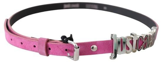 Just Cavalli Roze Zilveren Chroom Metalen Gespschouderband - Image 3