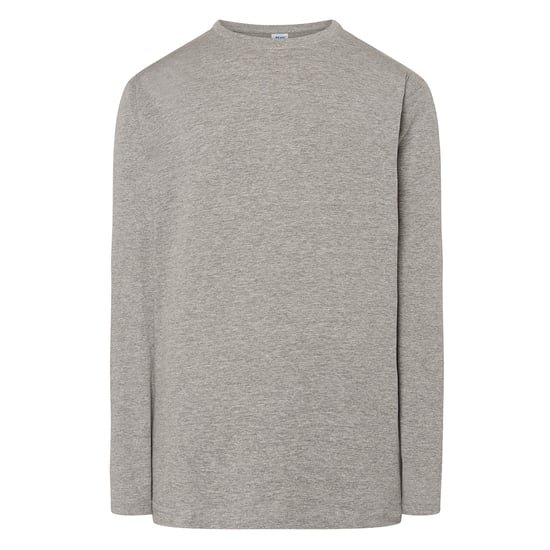 JHK Heren Melange Normaal T-Shirt (Grijze Melange) - Image 1