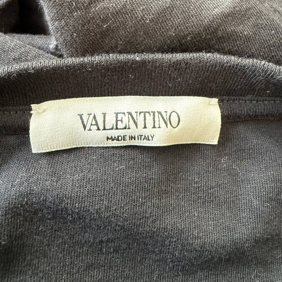 Valentino VLTN Logo T-Shirt in Black Cotton - Image 4