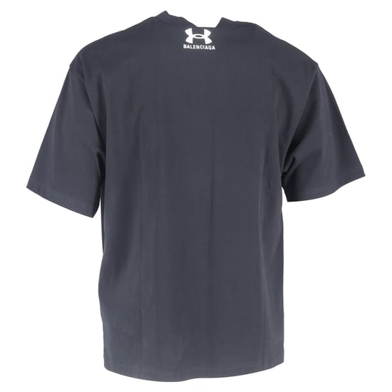 Balenciaga x Under Armour Logo-Embroidered T-Shirt in Black Cotton - Image 3