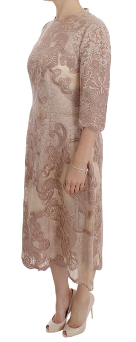Kanten Midi-jurk met 34 Mouwstijl - Image 2