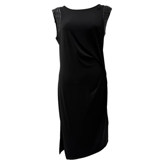 Michael Kors Pailletten- versierde Mouwloze Midi-jurk in Zwarte Polyester - Image 1