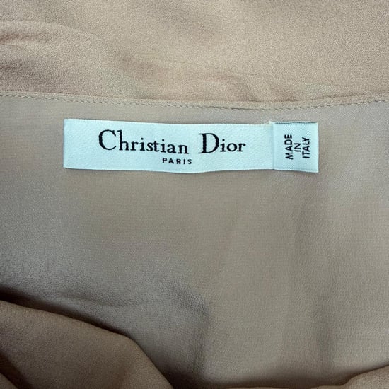 Dior Side Knotted Midi Dress in Pink Silk - Image 4