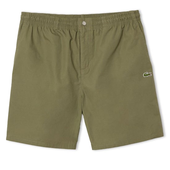 Men's Lacoste Fit Poplin Shorts in Green - Image 1