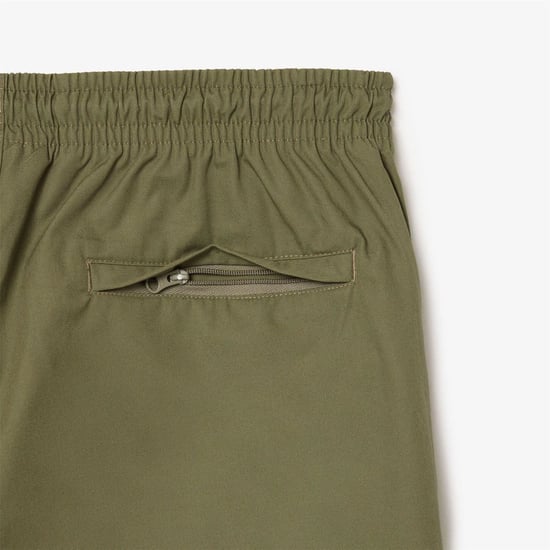 Men's Lacoste Fit Poplin Shorts in Green - Image 5