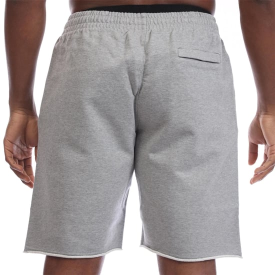 Men's Off White All Sweat Shorts in Grey black - Image 2