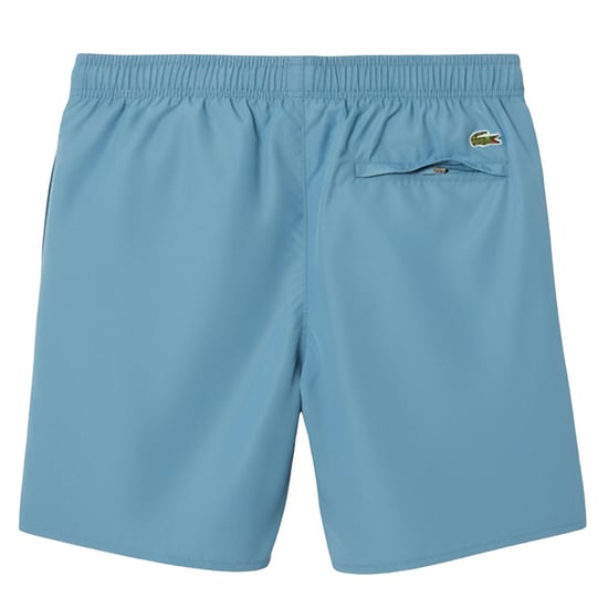 Men's Lacoste Branded Swim Trunks in Blue - Image 2