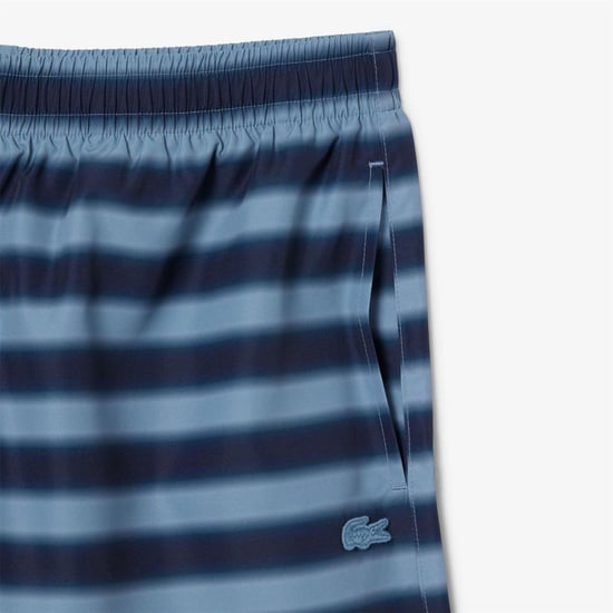 Men's Lacoste Swim Trunks in Blue - Image 2