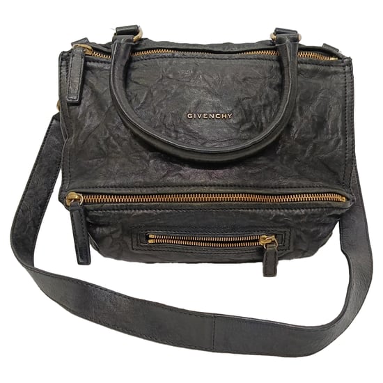 Givenchy Kleine Pandora Tas in Zwart Verouderd Leer - Image 1