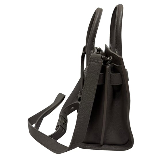 Saint Laurent Sac De Jour Nano-tas in grijs leer - Image 3