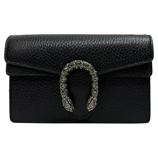 Gucci Mini Dionysus schoudertas in zwart leer - Image 1