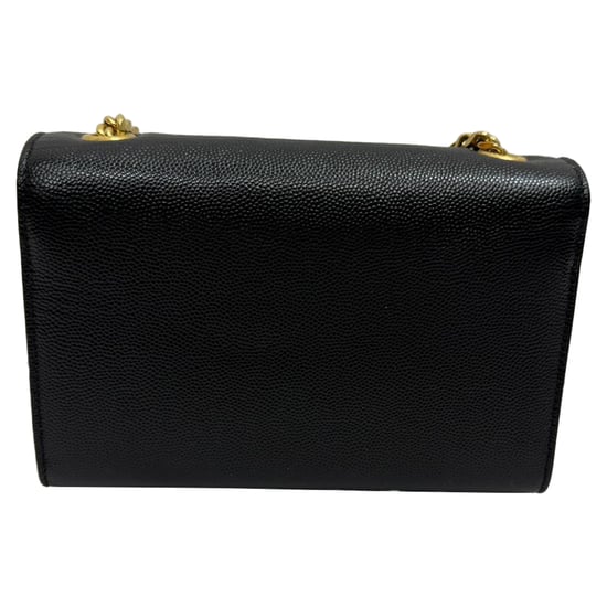 Saint Laurent Small Kate Grained Shoulder Bag in Black Leather - Image 2
