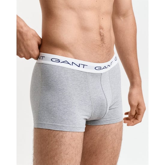 Men's Gant Pack of Trunks in Grey - Image 2