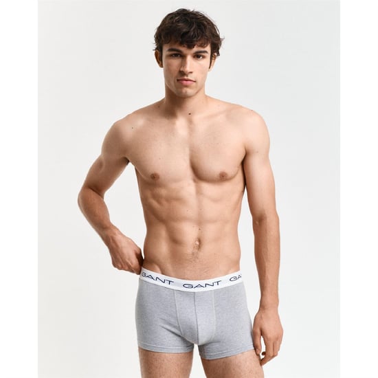 Men's Gant Pack of Trunks in Grey - Image 3