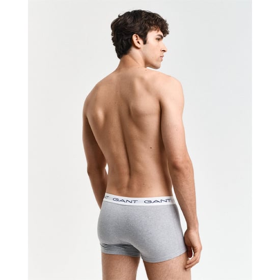 Men's Gant Pack of Trunks in Grey - Image 4