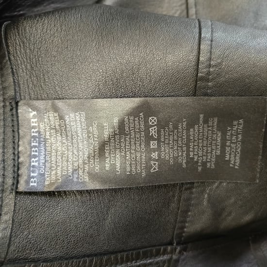 Burberry Prorsum Button-Down Peplum Jacket in Lamb Leather - Image 5