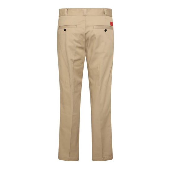 Men's Hugo Trousers in Beige - Image 2