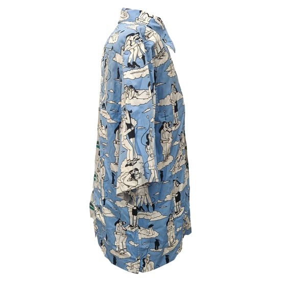 Prada Double Match Printed Shirt in Multicolor Cotton - Image 4