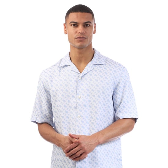 Men's Boss Lars 252 Shirt in Blue - Image 3