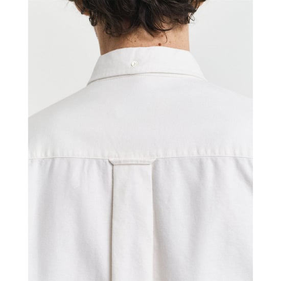Men's Gant Heritage Oxford Shirt in Cream - Image 4