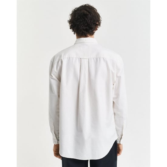 Men's Gant Heritage Oxford Shirt in Cream - Image 5