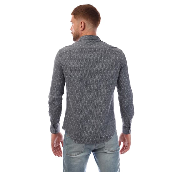 Men's Emporio Armani EA7 Shirt in Multi colour - Image 3