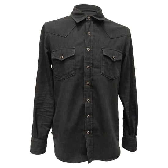 Saint Laurent Button-Down Shirt in Black Cotton - Image 1