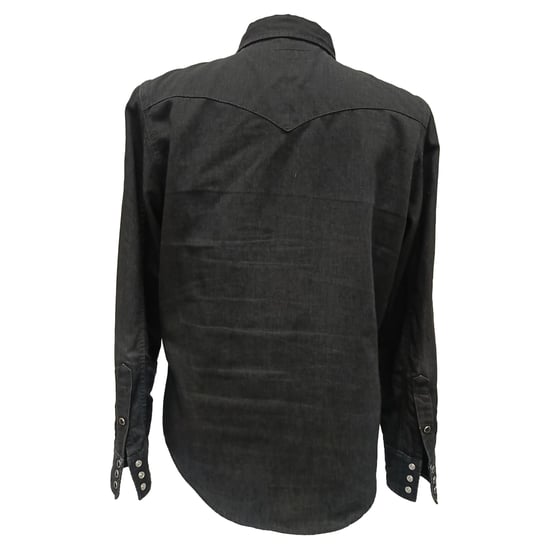 Saint Laurent Button-Down Shirt in Black Cotton - Image 3
