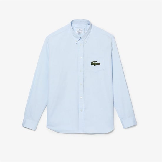 Men's Lacoste Fit Striped Shirt in Light Blue - Image 4