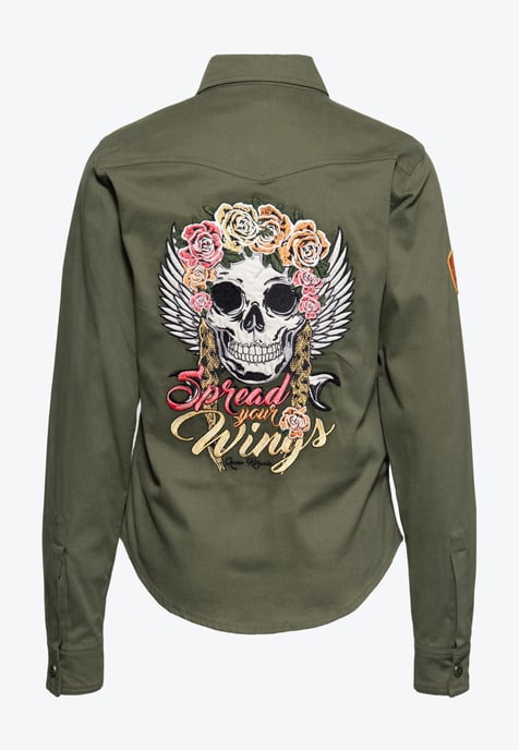 Queen Kerosin Damen Outdoor Funktionshemd Q.K. Adventure Gear - Spread your Wings - Image 3
