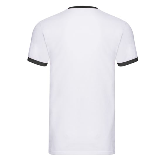 Fruit of the Loom Heren Ringer T-Shirt (Wit/zwart) - Image 2