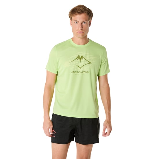 Asics Heren Fujitrail Logo T-Shirt (Groen) - Image 1