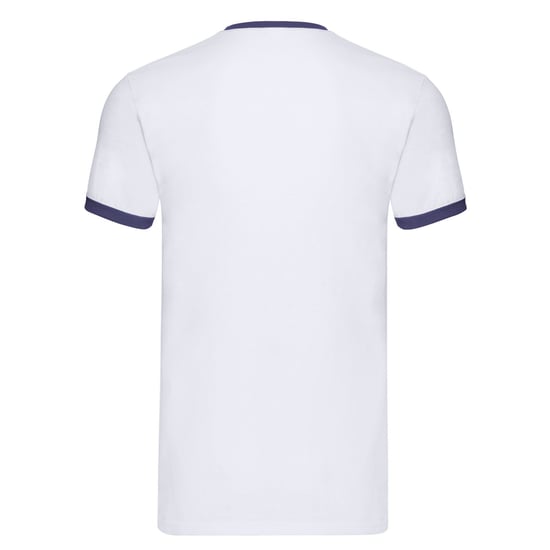 Fruit of the Loom Heren Ringer T-Shirt (Wit/Zwaar) - Image 2