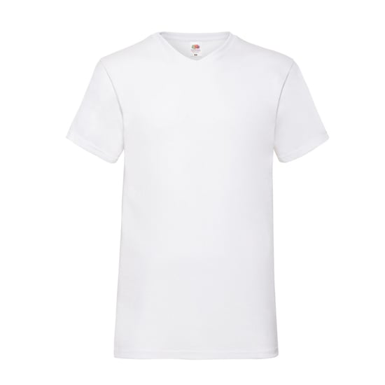 Fruit of the Loom Heren Valueweight Effen V Hals T-shirt (Wit) - Image 1