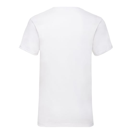 Fruit of the Loom Heren Valueweight Effen V Hals T-shirt (Wit) - Image 2