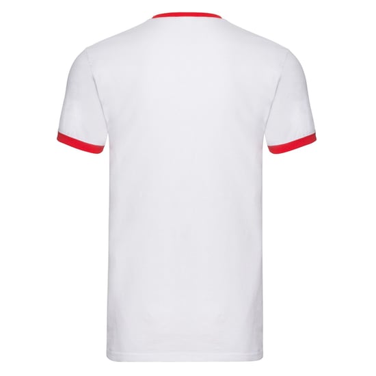 Fruit of the Loom Heren Ringer T-Shirt (Wit/rood) - Image 2