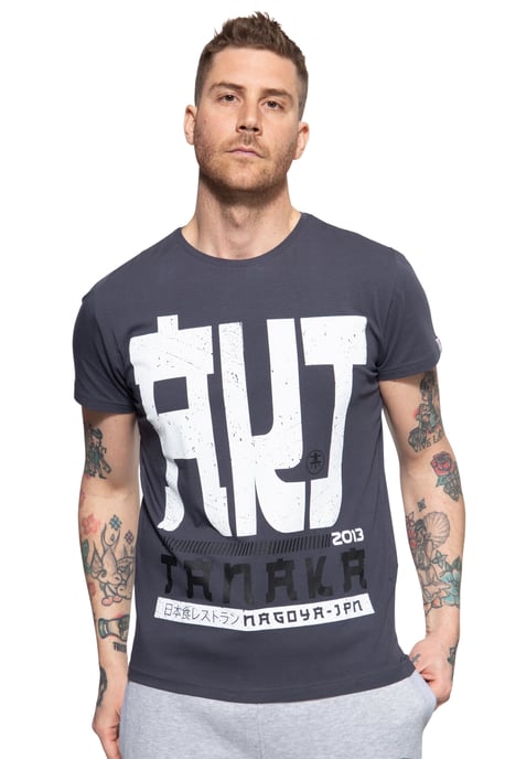 Akito Tanaka Herren T-Shirt mit Frontprint Write - Image 1
