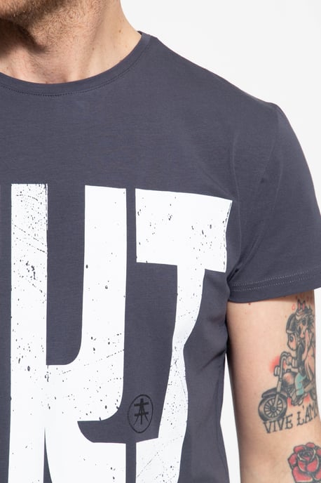 Akito Tanaka Herren T-Shirt mit Frontprint Write - Image 4