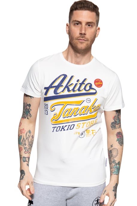 Akito Tanaka Herren T-Shirt mit Frontprint Tokio Beach - Image 1