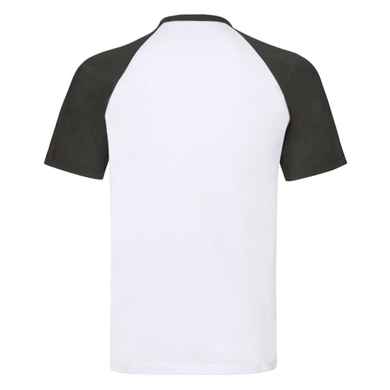 Fruit of the Loom Heren Valueweight Baseball T-shirt (Wit/zwart) - Image 2